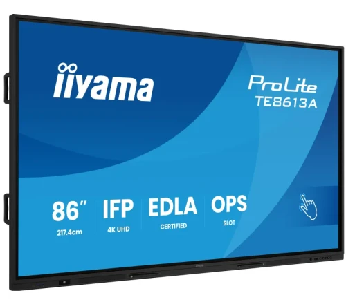 Monitor interaktywny iiyama 86" TE8613A-B2AG 4K UHD, Google EDLA, Android 14 - 0 % VAT!