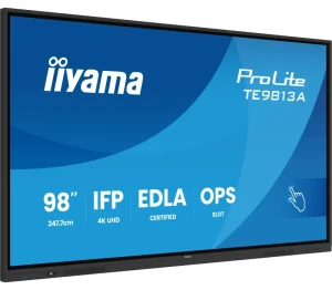 Monitor interaktywny iiyama 98" TE9813A-B2AG 4K UHD, Google EDLA - 0 % VAT!