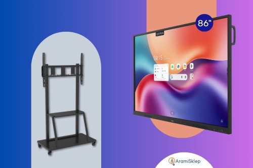 Monitor interaktywny Innex EU86 Lite 86” 4K Android 16 Google EDLA + podstawa mobilna TECHly ICA-TR30 - 0% VAT!