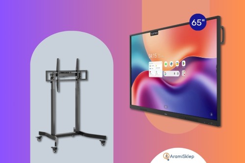 Monitor interaktywny Innex EU65 Lite 65” 4K Android 16 Google EDLA + elektryczna podstawa mobilna TECHly ICA-TR68M - 0% VAT!