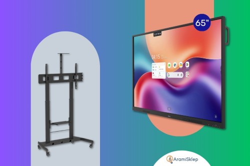 Monitor interaktywny Innex EU65 Lite 65” 4K Android 16 Google EDLA + mobilna podstawa TECHly ICA-TR45 - 0% VAT!