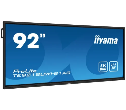 Monitor interaktywny iiyama ProLite TE9218UWI-B1AG 92" 5K, IR, Android - 0% VAT!